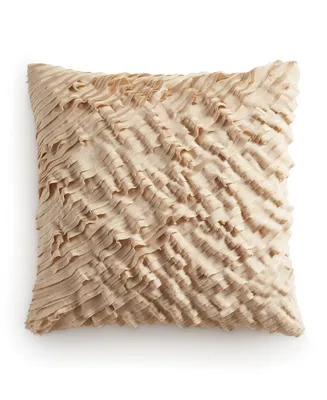 Donna Karan Home Ruffle Decorative Pillow, 18" x 18"