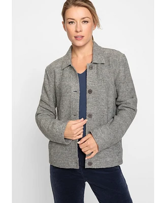 Olsen Women's Long Sleeve Boiled Wool Jacket