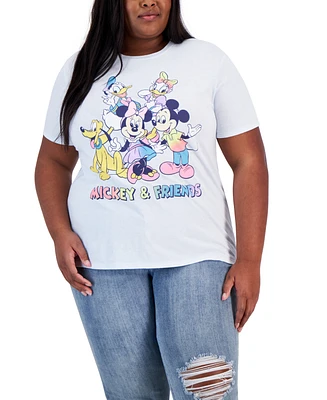 Disney Trendy Plus Size Mickey & Friends Graphic T-Shirt
