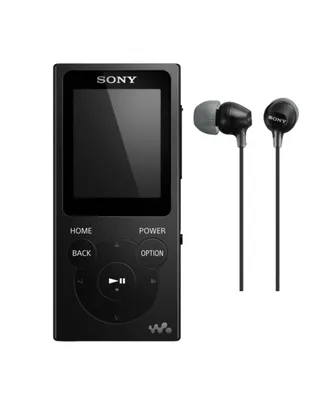 Sony Nw-E394 Walkman Audio Player (8GB, Black) with Earbud Headset with Mic