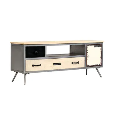 Tv Stand Solid Wood Mango and Steel 47.2"x11.8"x17.7"