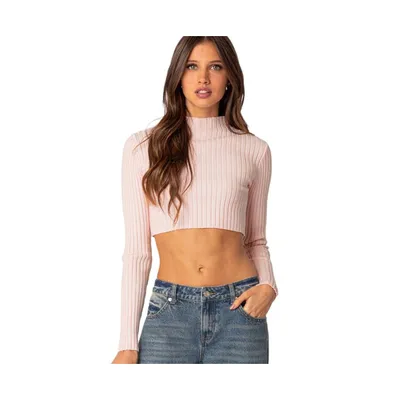 Women's Dolly knitted crop top - Light