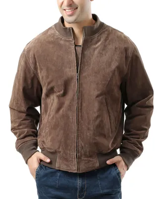 Landing Leathers Men Wwii Suede Leather Tanker Jacket