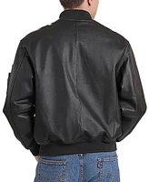 Landing Leathers Men Ma-1 Leather Flight Bomber Jacket