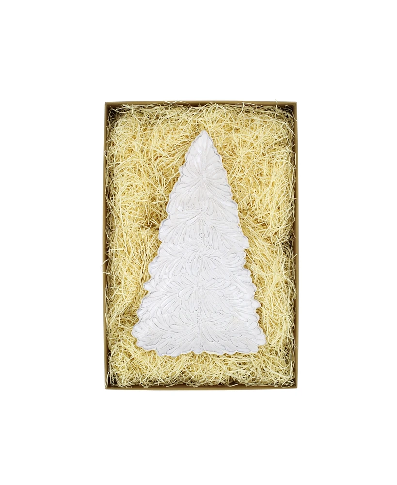 Lastra Holiday Figural Tree Small Platter