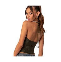 Women's Sara back cut out tank top