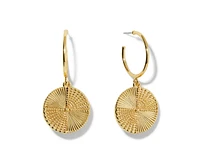 Ana Luisa Gold Coin Hoops - Michelle Earrings