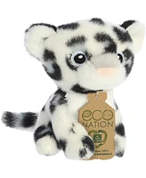 Aurora Mini Snow Leopard Eco Nation Eco-Friendly Plush Toy White 5"