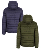 Spire By Galaxy Men's Sherpa Lined Hooded Puffer Jacket, Pack of 2