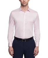 Tommy Hilfiger Mens Flex Wrinkle Free Stretch Twill Dress Shirt Regular Slim Fit