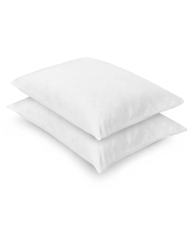 Vibe Embossed Gel-Infused Memory Foam Cluster Pillow, 2 Pack, Standard