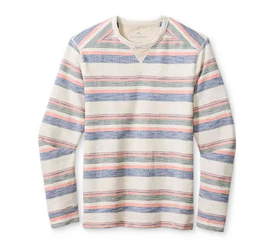 Tommy Bahama Men's Grandview Yarn-Dyed Crewneck Striped Sweater
