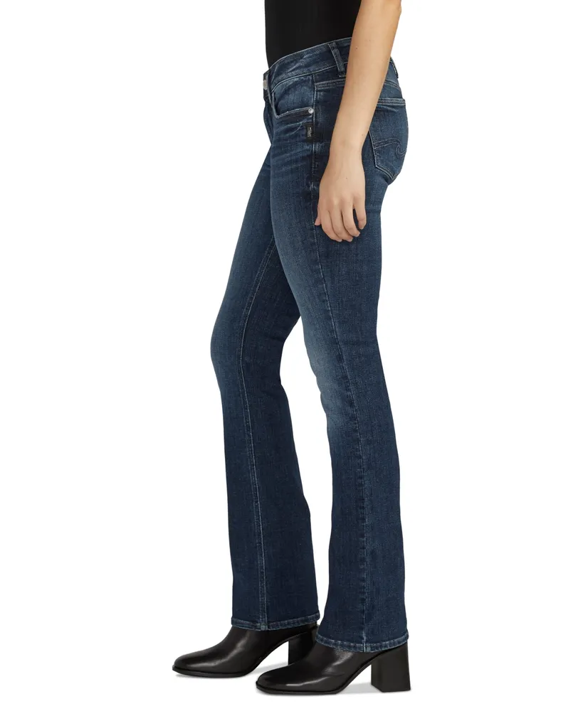 Silver Jeans Co. Women's Elyse Mid Rise Comfort Fit Slim Bootcut