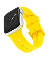 WITHit Yellow Smooth Silicone Band with Band Candy Hope Charms designed for Apple Watch 42mm (Series 1-3 only) & 44/45/46/49mm (Ultra & Ultra 2)