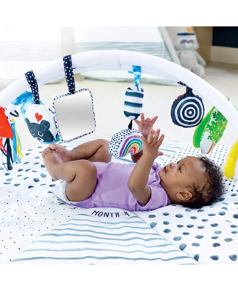 Sassy Stem Developmental Sensory Tummy Time Activity Baby Play Mat, Ultra Plush