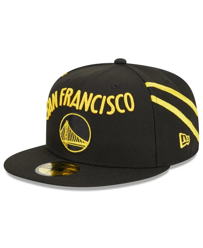 Men's New Era Black Golden State Warriors 2023/24 City Edition 59FIFTY Fitted Hat