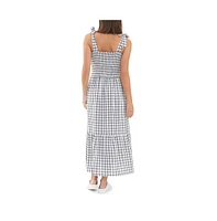 Ripe Maternity Phoebe Smocked Dress White/Navy
