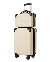 Tresor Carry-on Vanity Trunk Luggage, Set of 2