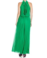 Meghan Fabulous Women's Wild Orchid Pleat Jumpsuit