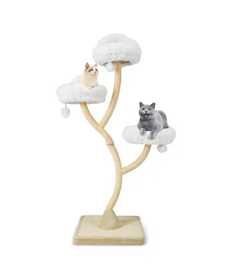 Cat Tree Tower 70'' Multi-Level Kitten Activity Center with 3 Perches & Balls