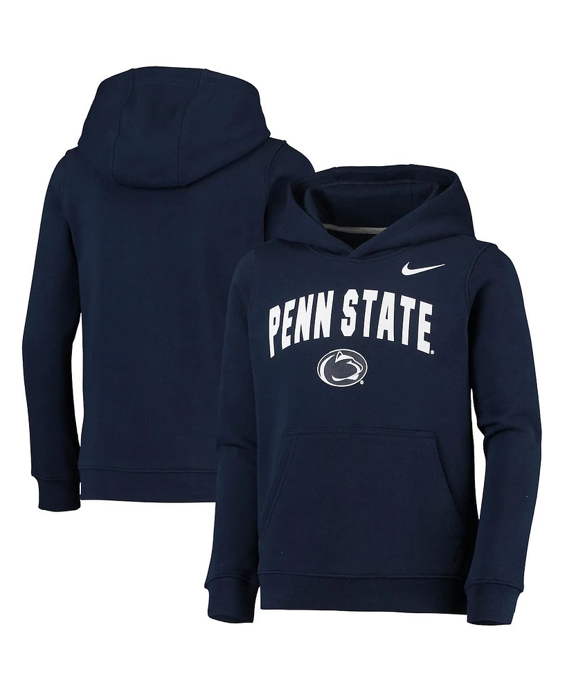 Big Boys Nike Navy Penn State Nittany Lions Club Fleece Pullover Hoodie