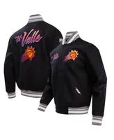 Men's Pro Standard Black Phoenix Suns 2023/24 City Edition Full-Zip Varsity Jacket