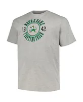 Men's Champion Heather Gray Notre Dame Fighting Irish Big and Tall Circle Logo T-shirt