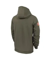 Men's Nike Olive Arkansas Razorbacks Military-Inspired Pack Club Fleece Pullover Hoodie