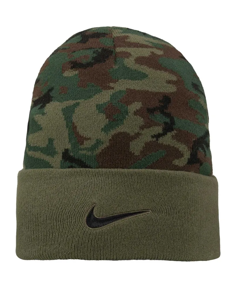 Men's Nike Camo Clemson Tigers Military-Inspired Pack Cuffed Knit Hat