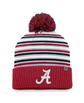 Men's Top of the World Crimson Alabama Crimson Tide Dash Cuffed Knit Hat with Pom