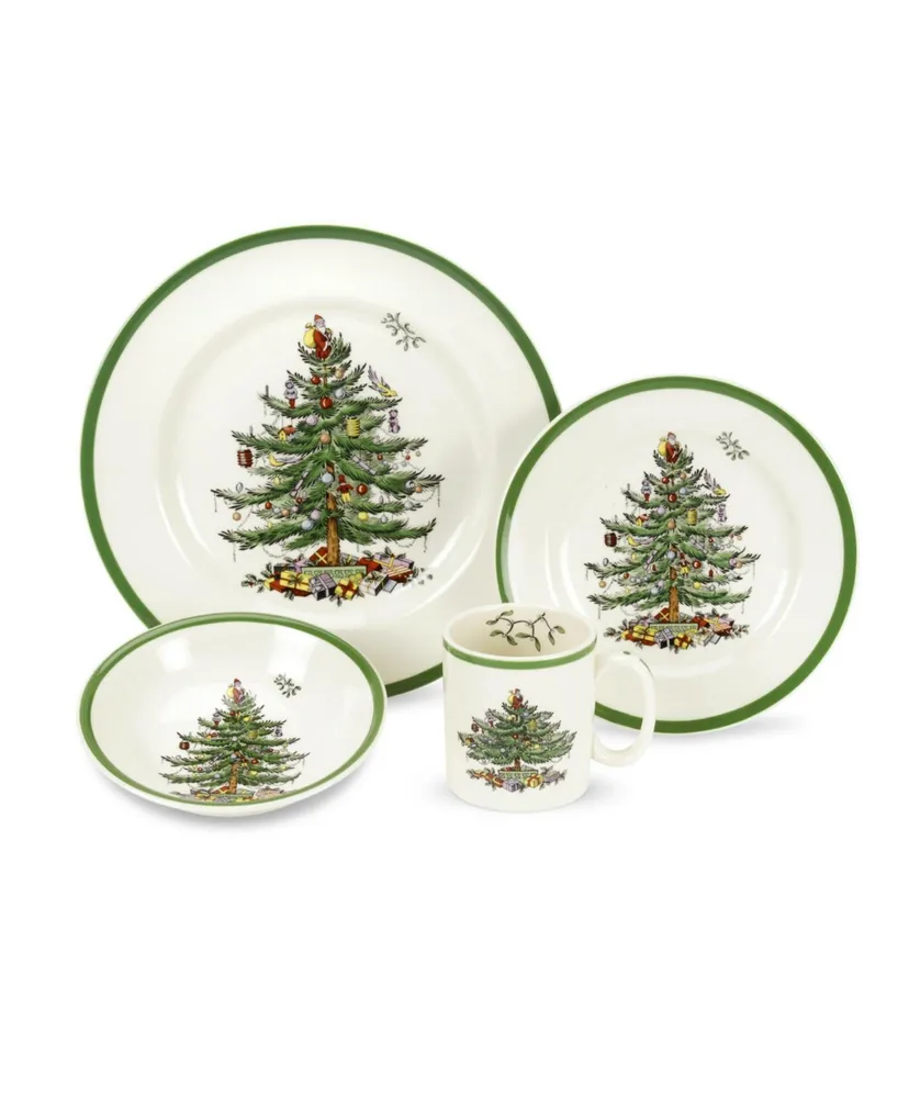 Spode Christmas Tree 4 Piece Place Setting