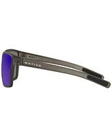 Native Men's Wells Xl Polarized Sunglasses, Mirror Polar XD9023