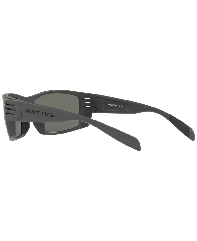 Native Men's Raghorn Polarized Sunglasses, Mirror Polar XD9019