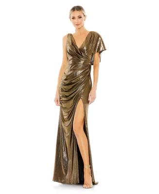 Women's Ienna Asymmetrical Draped Trumpet Gown