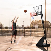 Streamdale Furniture Height-Adjustable Led Basketball Hoop System