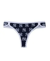 Women's Concepts Sport Navy New York Yankees Allover Print Knit Thong Set