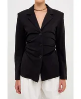 Women's Ruched Blazer