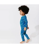 Bellabu Bear Baby Boys Monaco Blue Convertible Footie Pajamas