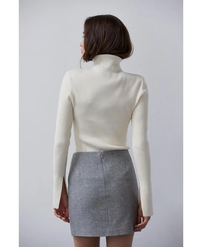 Women's Lyla Brushed Tweed Mini Skirt