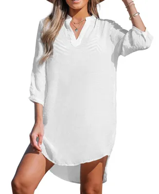 Women's V-Neck Cover-Up Dress