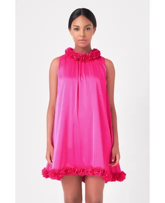 Women's Rosette Mini Dress