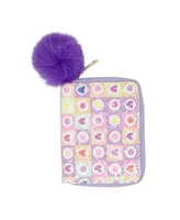 Tiny Treats + Zomi Gems Girls Purple Glitter Heats Wallet