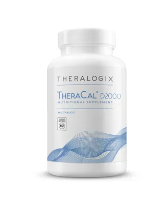 Theralogix TheraCal D2000 Bone Health Supplement with Calcium, Vitamins D3 & K2, Magnesium
