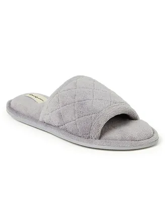 Dearfoams Women's Microfiber Terry Slide Slipper, Online Only