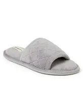Dearfoams Women's Microfiber Terry Slide Slipper, Online Only