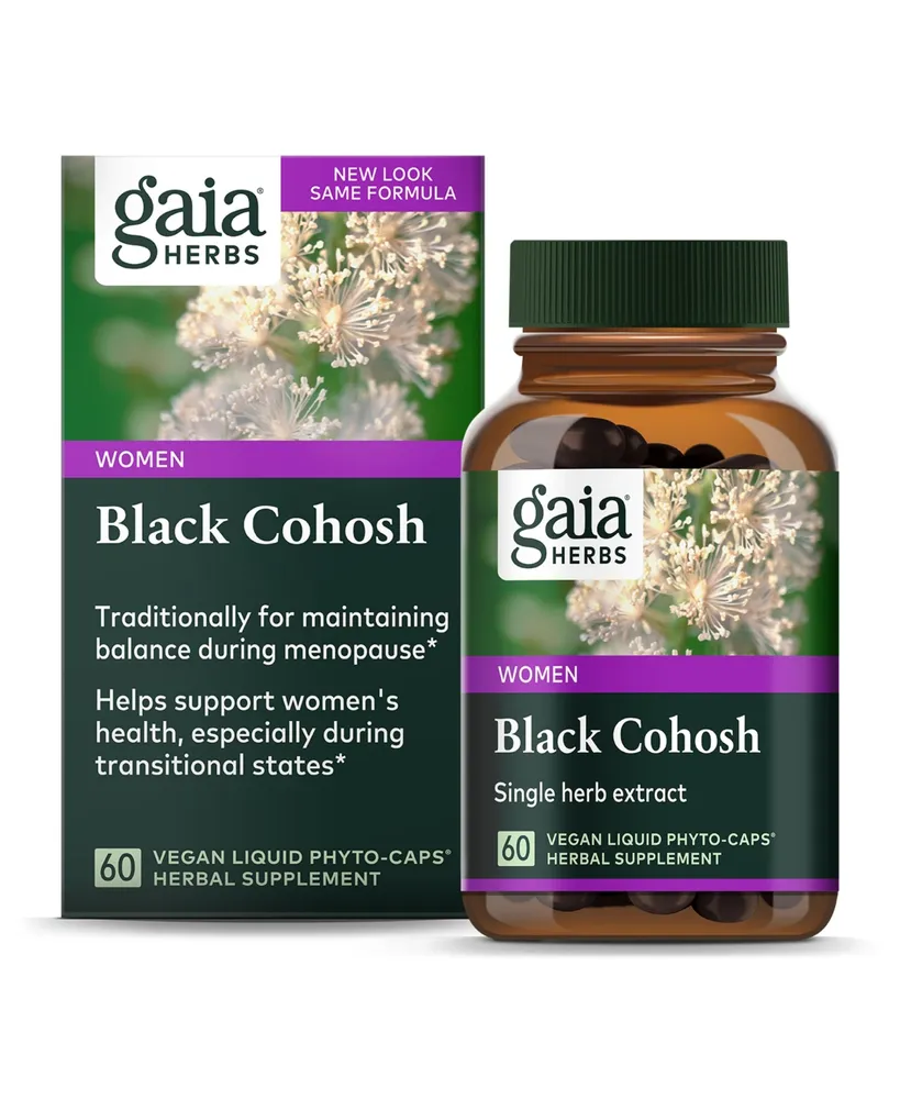Gaia Herbs Black Cohosh - Menopause Support Supplement to Help Maintain Hormone Balance and Health for Women - With Organic Black Cohosh
