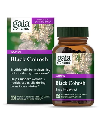 Gaia Herbs Black Cohosh - Menopause Support Supplement to Help Maintain Hormone Balance and Health for Women - With Organic Black Cohosh