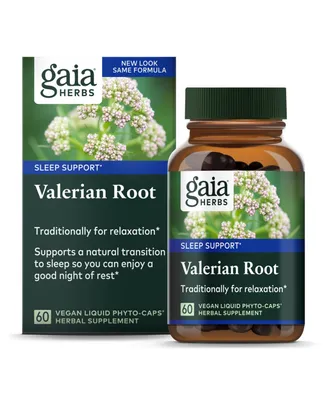 Gaia Herbs Valerian Root - Natural Sleep Support for a Natural Calm to Help Relaxation to Prepare for Sleep - With Organic Valerian Root Extract