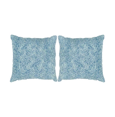 Safavieh Tape Swirl 20" x 20" Pillow (Set of 2)