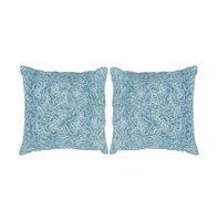 Safavieh Tape Swirl 20" x 20" Pillow (Set of 2)